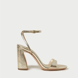 Loeffler Randall Malia Champagne Curved−Heel Sandal